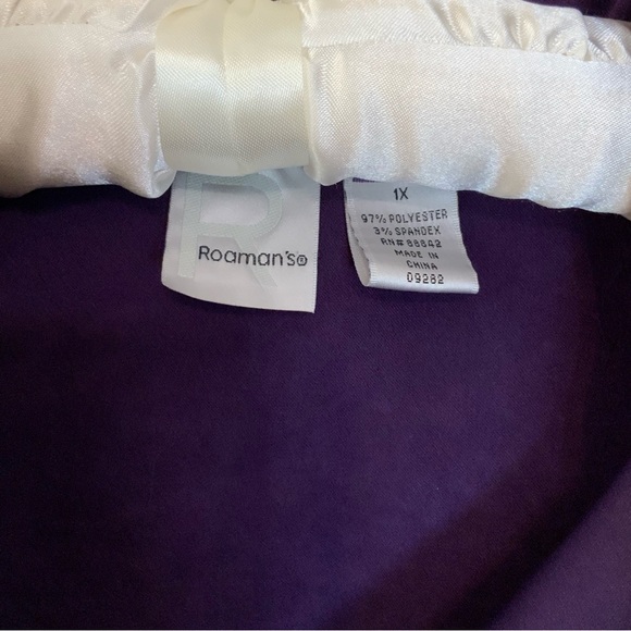 Roaman’s Plus Size Faux Suede Button Down Long Sleeve Shirt 1X - Picture 3 of 16